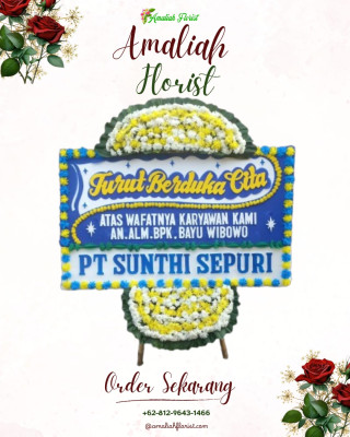 Papan Bunga Duka di Tegal S Mandala Ii