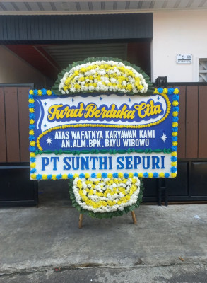 Papan Bunga Duka di Tegal S Mandala Ii